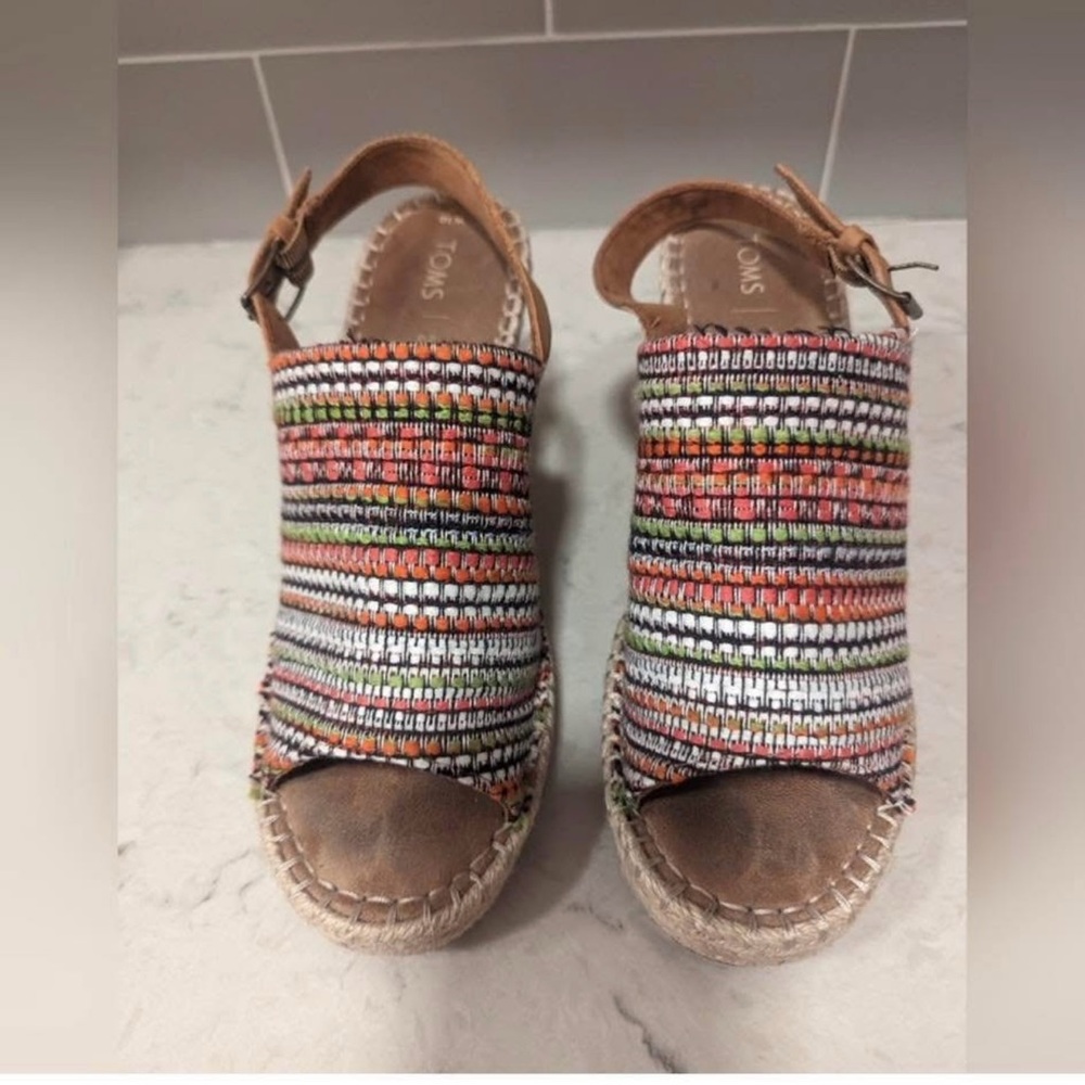 TOMS Women's Multicolor Woven Sandals